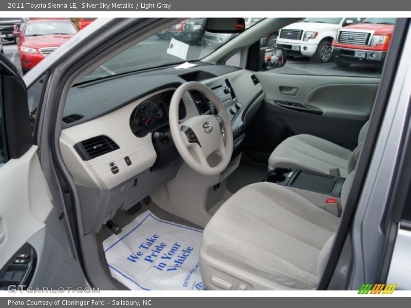 Silver Sky Metallic / Light Gray 2011 Toyota Sienna LE