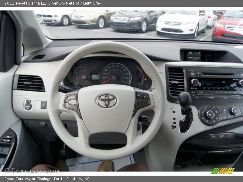 Silver Sky Metallic / Light Gray 2011 Toyota Sienna LE