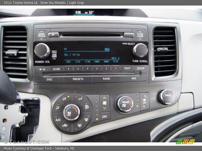 Silver Sky Metallic / Light Gray 2011 Toyota Sienna LE