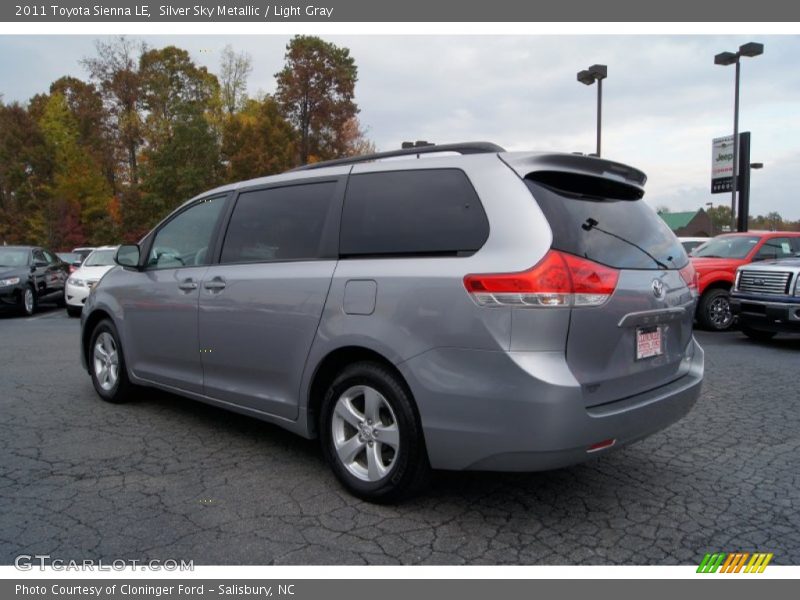 Silver Sky Metallic / Light Gray 2011 Toyota Sienna LE