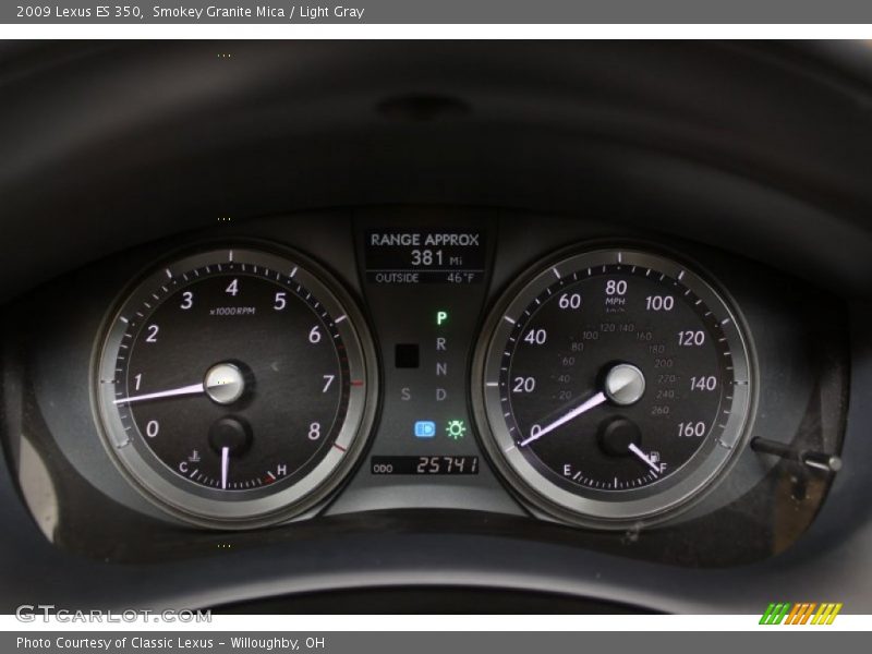 Smokey Granite Mica / Light Gray 2009 Lexus ES 350