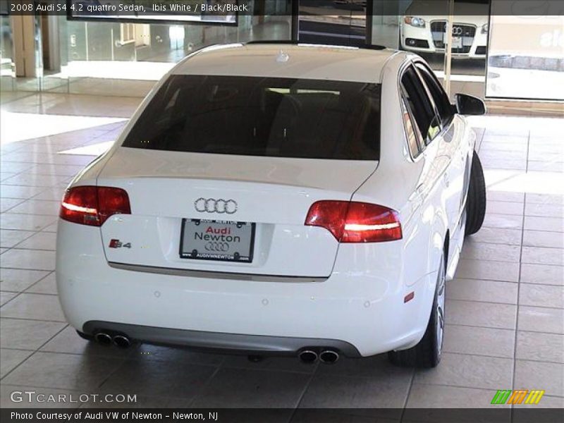 Ibis White / Black/Black 2008 Audi S4 4.2 quattro Sedan