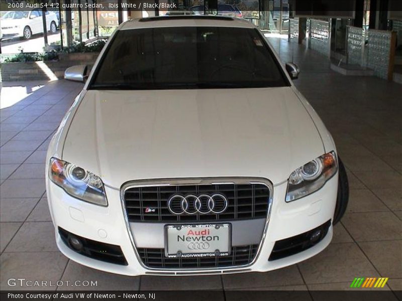 Ibis White / Black/Black 2008 Audi S4 4.2 quattro Sedan