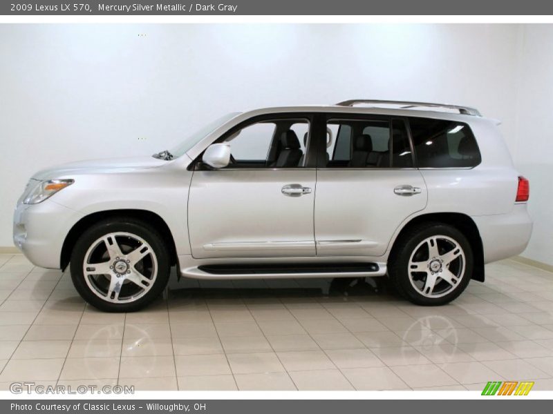 Mercury Silver Metallic / Dark Gray 2009 Lexus LX 570