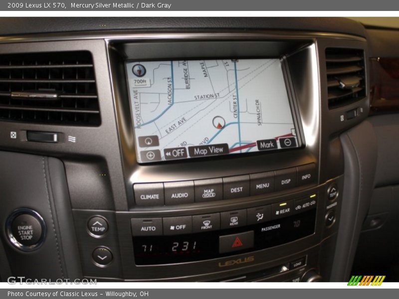 Mercury Silver Metallic / Dark Gray 2009 Lexus LX 570