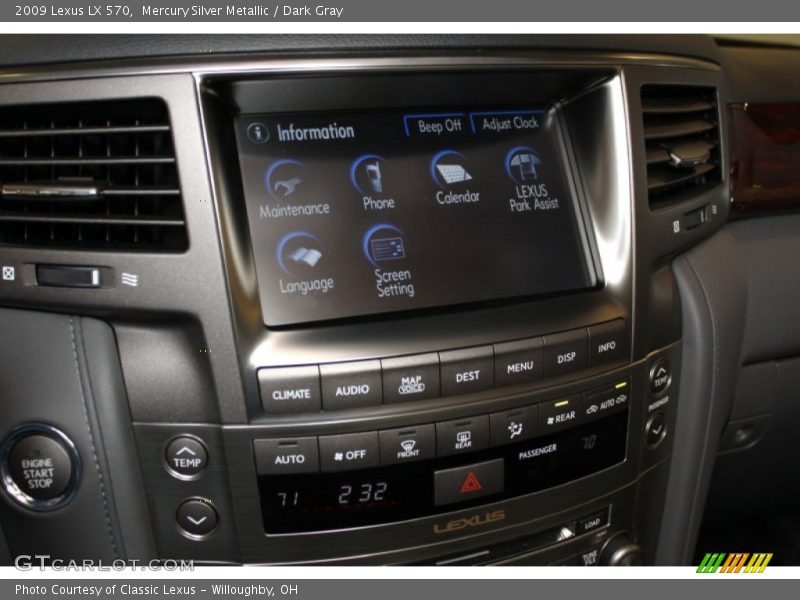 Mercury Silver Metallic / Dark Gray 2009 Lexus LX 570