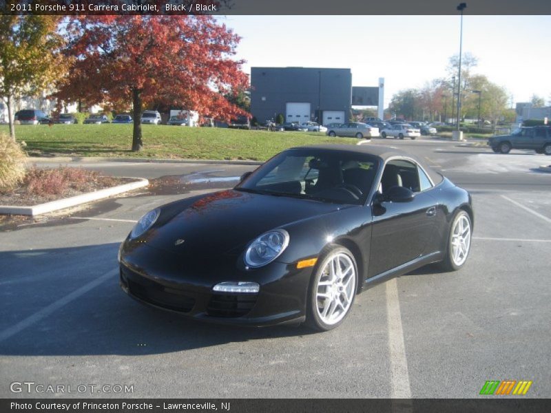 Black / Black 2011 Porsche 911 Carrera Cabriolet