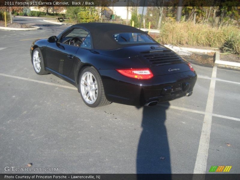 Black / Black 2011 Porsche 911 Carrera Cabriolet