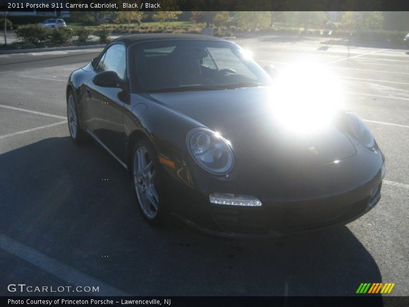 Black / Black 2011 Porsche 911 Carrera Cabriolet