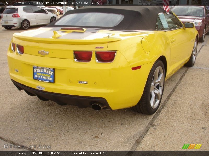 Rally Yellow / Gray 2011 Chevrolet Camaro SS/RS Convertible