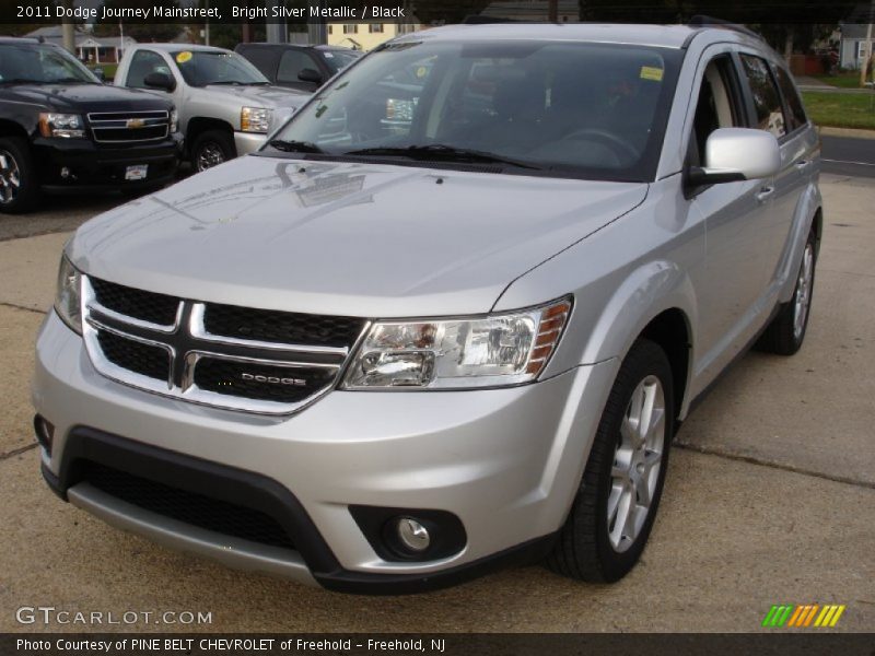 Bright Silver Metallic / Black 2011 Dodge Journey Mainstreet