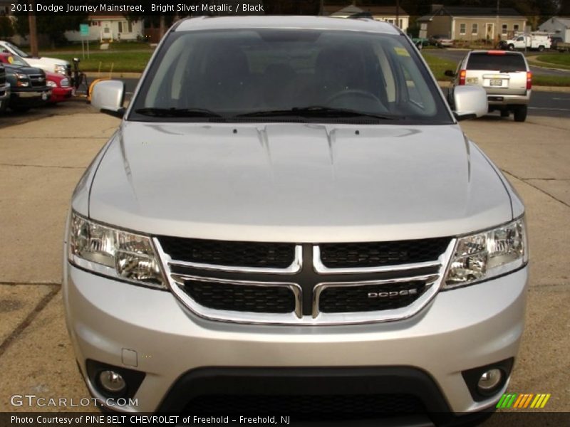 Bright Silver Metallic / Black 2011 Dodge Journey Mainstreet