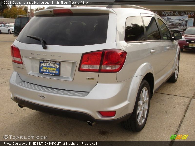 Bright Silver Metallic / Black 2011 Dodge Journey Mainstreet