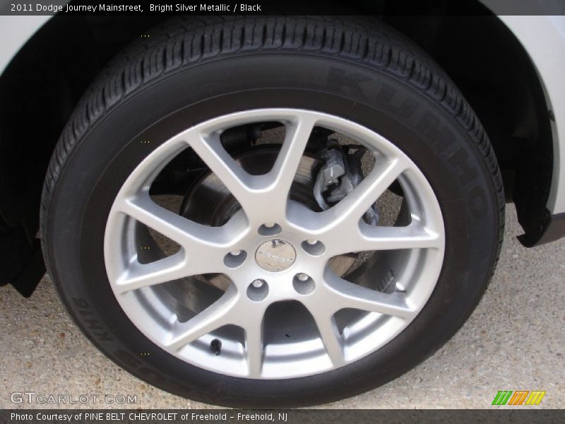 Bright Silver Metallic / Black 2011 Dodge Journey Mainstreet
