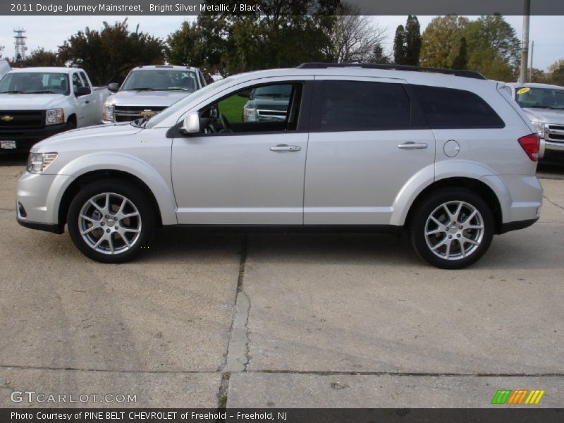 Bright Silver Metallic / Black 2011 Dodge Journey Mainstreet