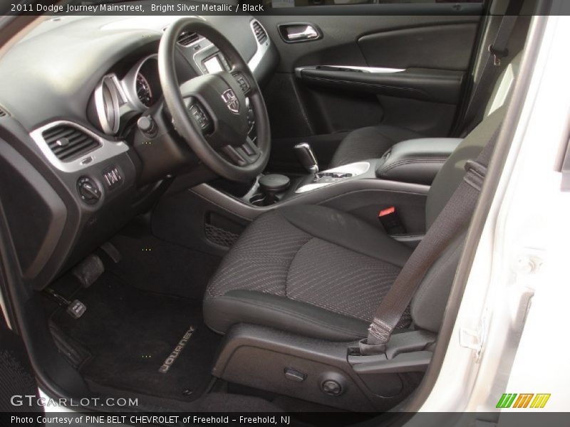 Bright Silver Metallic / Black 2011 Dodge Journey Mainstreet