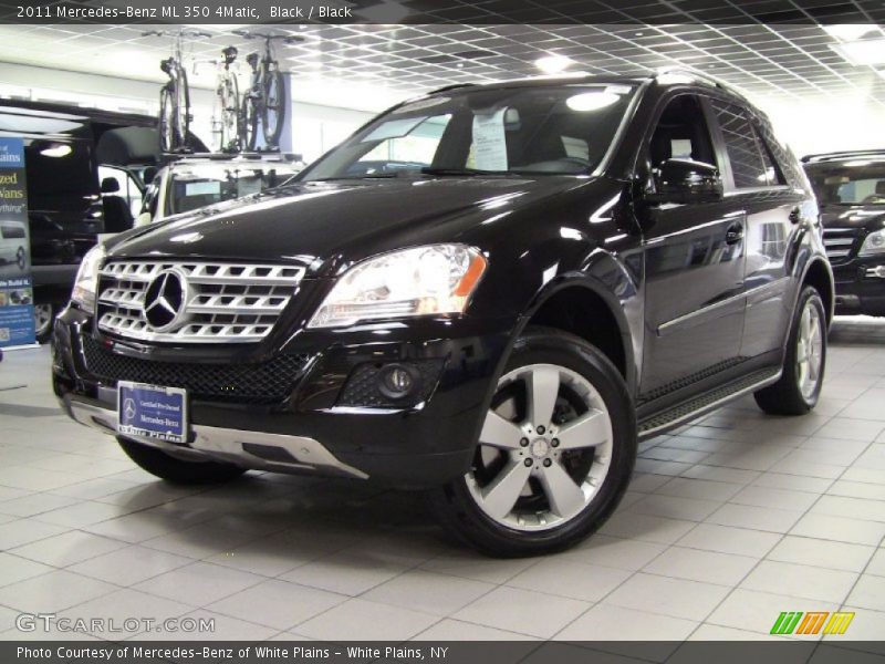 Black / Black 2011 Mercedes-Benz ML 350 4Matic
