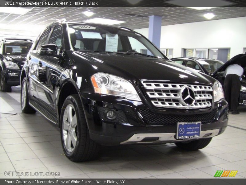Black / Black 2011 Mercedes-Benz ML 350 4Matic