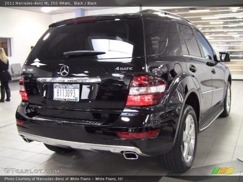 Black / Black 2011 Mercedes-Benz ML 350 4Matic