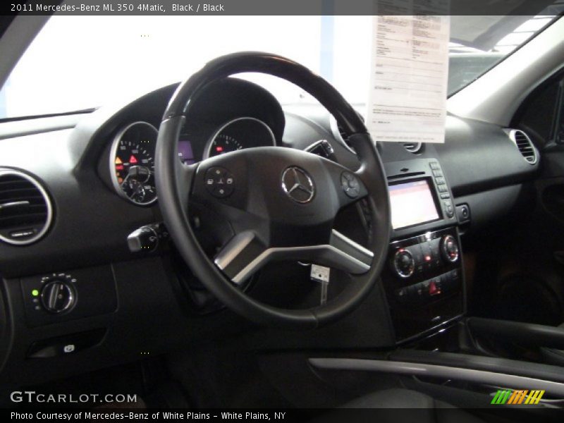 Black / Black 2011 Mercedes-Benz ML 350 4Matic