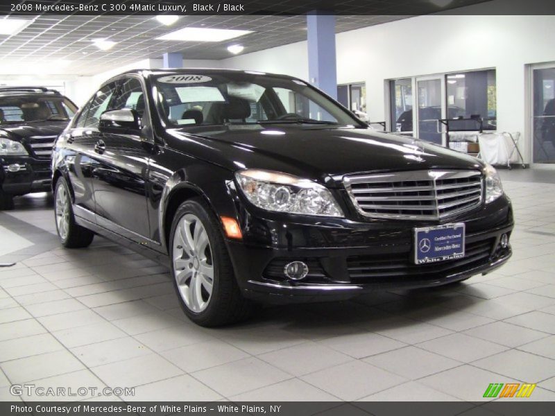 Black / Black 2008 Mercedes-Benz C 300 4Matic Luxury