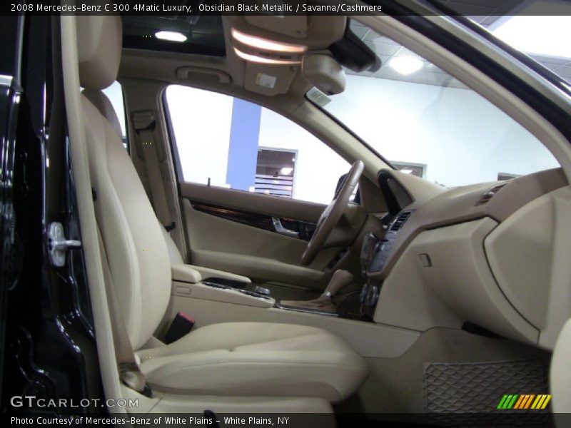 Obsidian Black Metallic / Savanna/Cashmere 2008 Mercedes-Benz C 300 4Matic Luxury