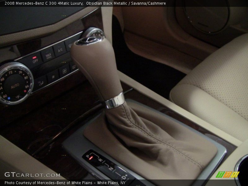 Obsidian Black Metallic / Savanna/Cashmere 2008 Mercedes-Benz C 300 4Matic Luxury