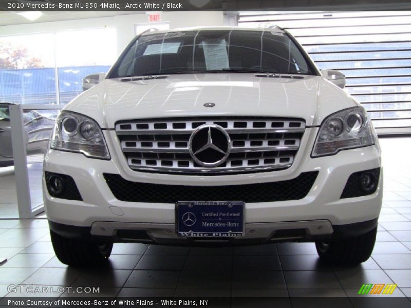 Arctic White / Black 2010 Mercedes-Benz ML 350 4Matic