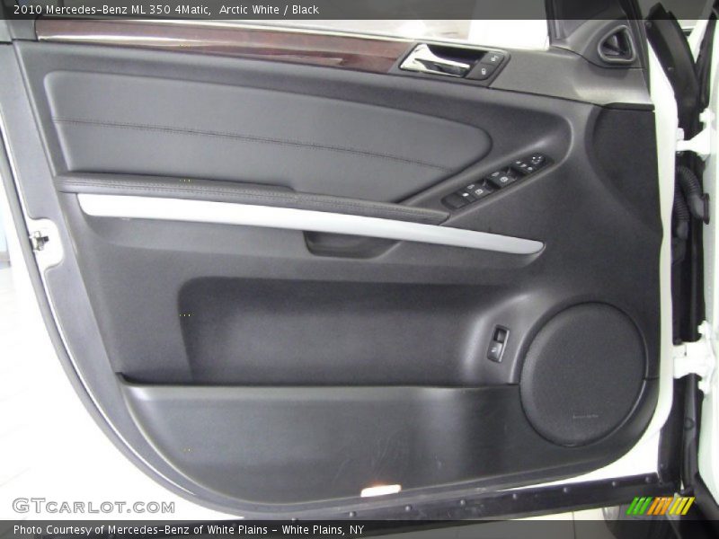 Arctic White / Black 2010 Mercedes-Benz ML 350 4Matic
