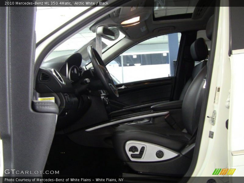 Arctic White / Black 2010 Mercedes-Benz ML 350 4Matic