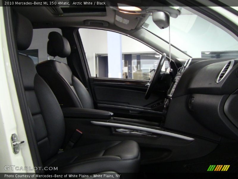 Arctic White / Black 2010 Mercedes-Benz ML 350 4Matic