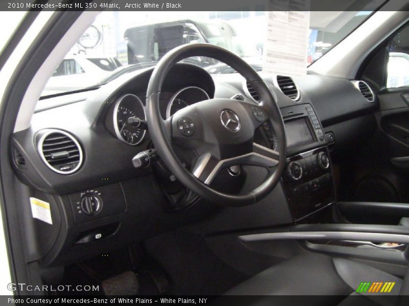 Arctic White / Black 2010 Mercedes-Benz ML 350 4Matic