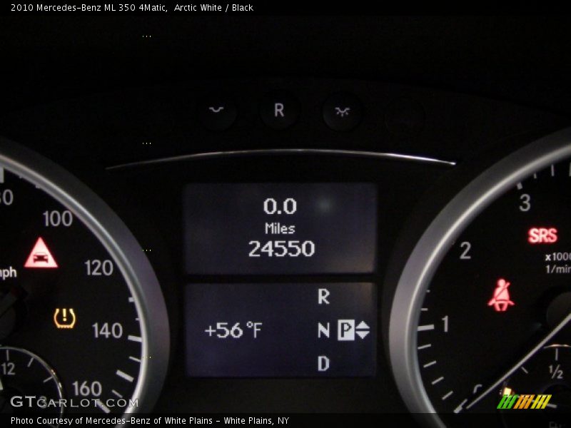 Arctic White / Black 2010 Mercedes-Benz ML 350 4Matic