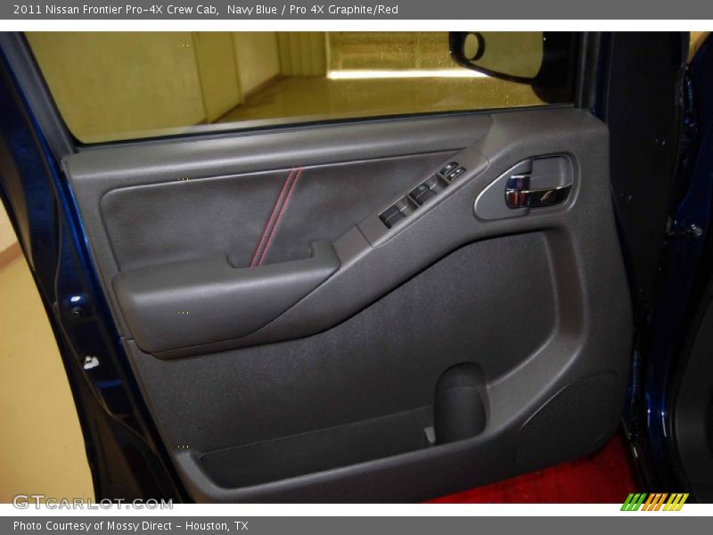 Navy Blue / Pro 4X Graphite/Red 2011 Nissan Frontier Pro-4X Crew Cab