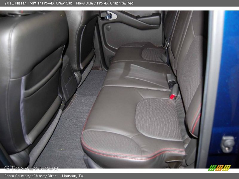 Navy Blue / Pro 4X Graphite/Red 2011 Nissan Frontier Pro-4X Crew Cab