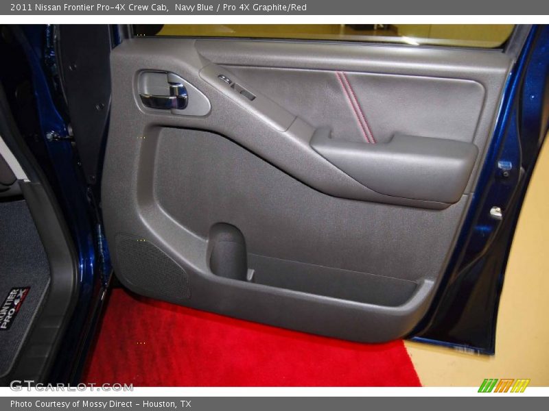 Navy Blue / Pro 4X Graphite/Red 2011 Nissan Frontier Pro-4X Crew Cab