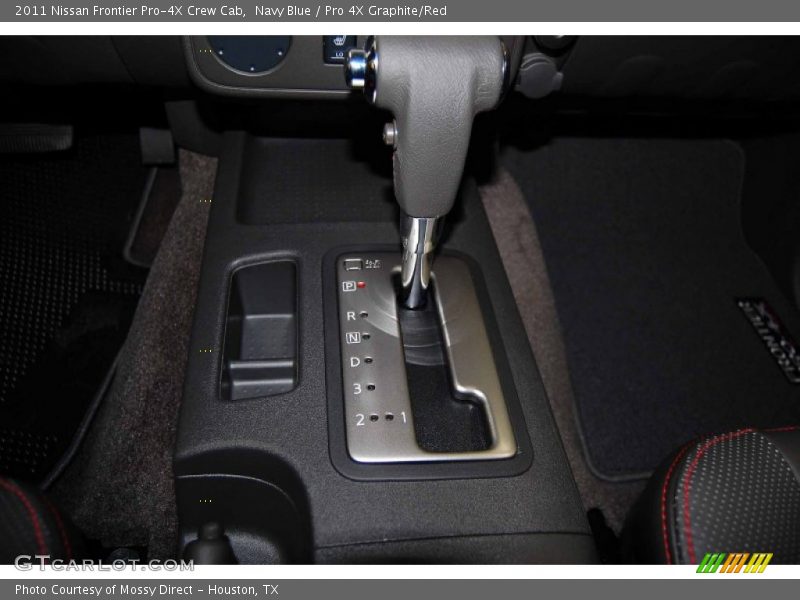 Navy Blue / Pro 4X Graphite/Red 2011 Nissan Frontier Pro-4X Crew Cab