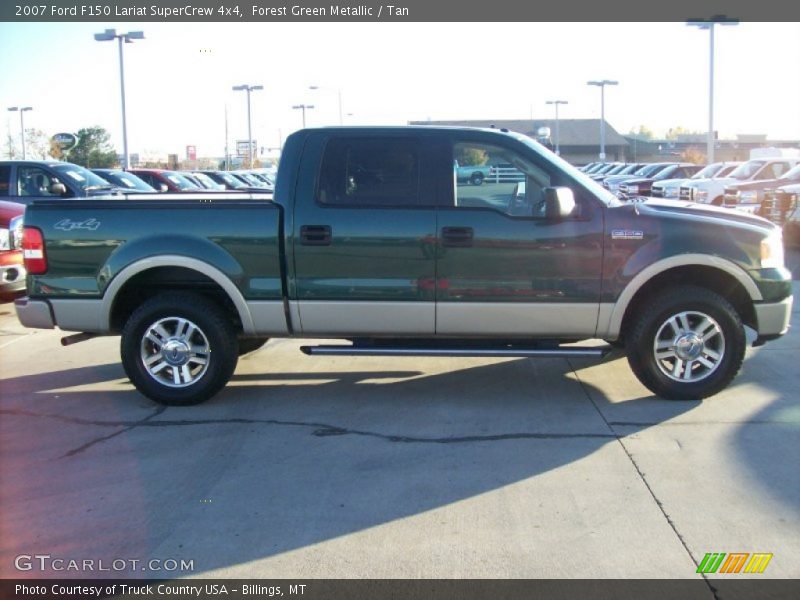 Forest Green Metallic / Tan 2007 Ford F150 Lariat SuperCrew 4x4