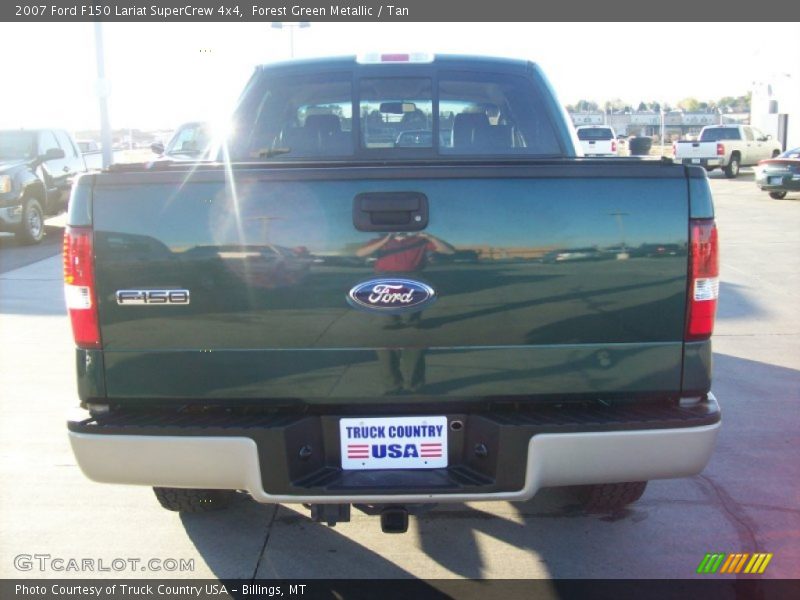 Forest Green Metallic / Tan 2007 Ford F150 Lariat SuperCrew 4x4