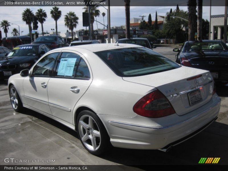Arctic White / Cashmere 2009 Mercedes-Benz E 350 Sedan