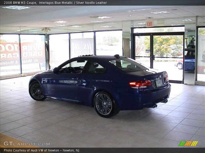 Interlagos Blue Metallic / Silver Novillo Leather 2008 BMW M3 Coupe