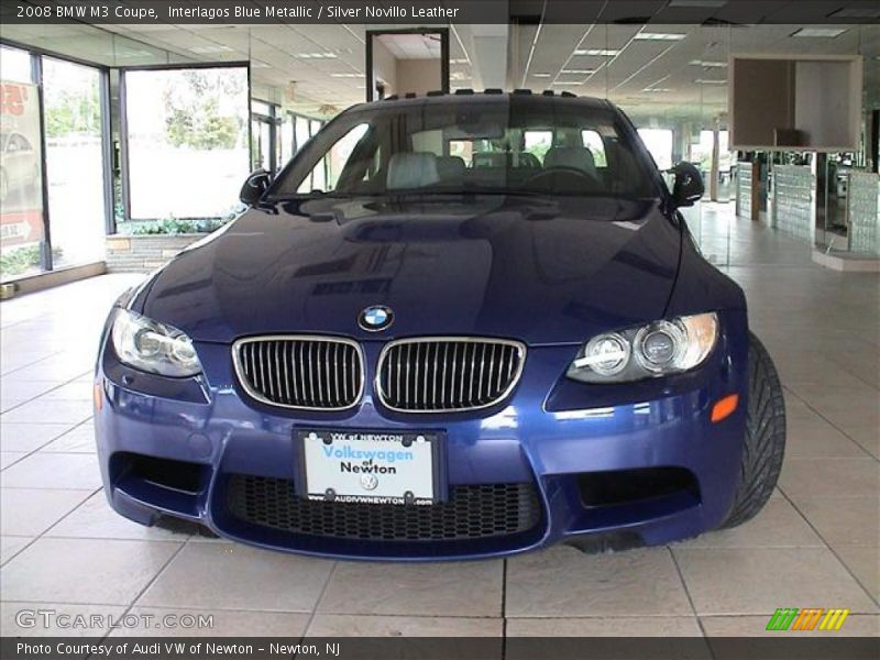 Interlagos Blue Metallic / Silver Novillo Leather 2008 BMW M3 Coupe