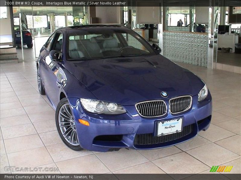 Interlagos Blue Metallic / Silver Novillo Leather 2008 BMW M3 Coupe