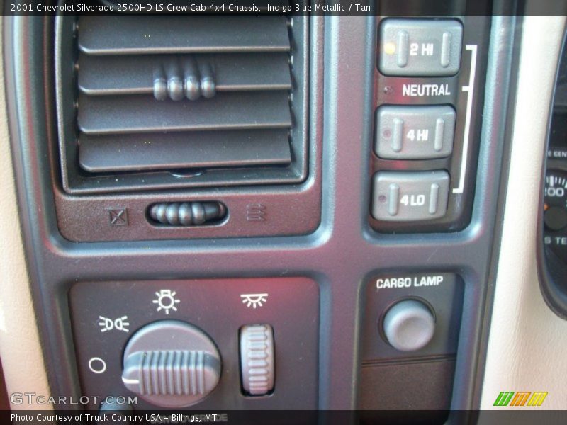 Indigo Blue Metallic / Tan 2001 Chevrolet Silverado 2500HD LS Crew Cab 4x4 Chassis