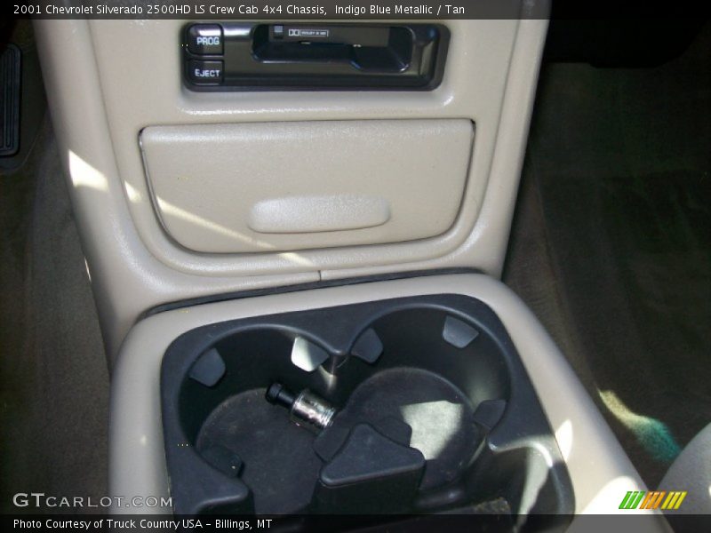 Indigo Blue Metallic / Tan 2001 Chevrolet Silverado 2500HD LS Crew Cab 4x4 Chassis