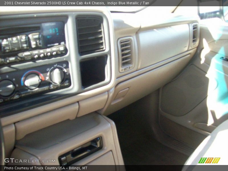 Indigo Blue Metallic / Tan 2001 Chevrolet Silverado 2500HD LS Crew Cab 4x4 Chassis