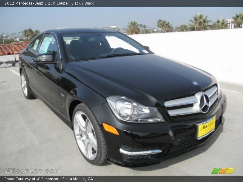 Black / Black 2012 Mercedes-Benz C 250 Coupe