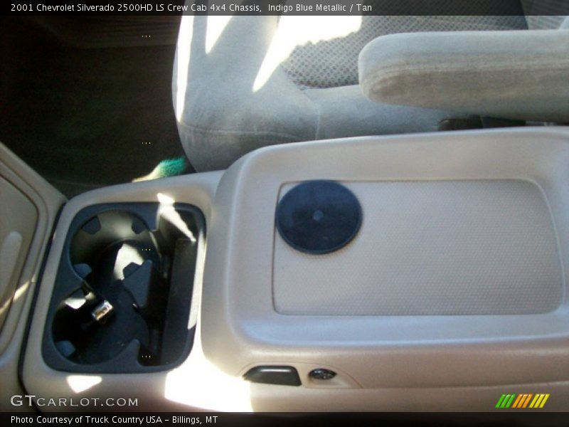 Indigo Blue Metallic / Tan 2001 Chevrolet Silverado 2500HD LS Crew Cab 4x4 Chassis