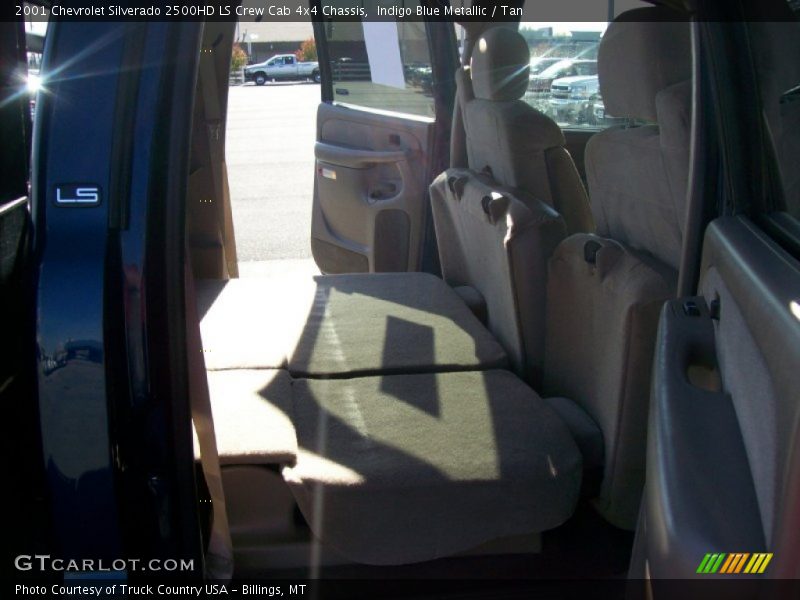 Indigo Blue Metallic / Tan 2001 Chevrolet Silverado 2500HD LS Crew Cab 4x4 Chassis