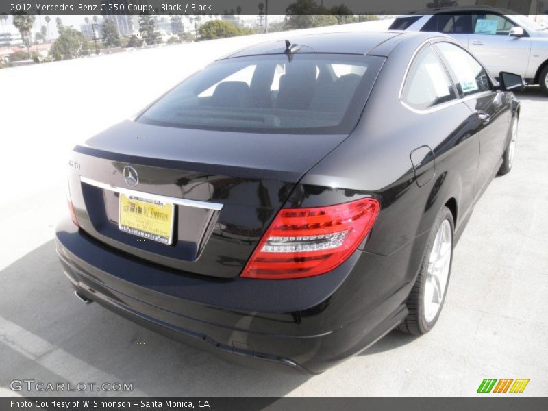 Black / Black 2012 Mercedes-Benz C 250 Coupe